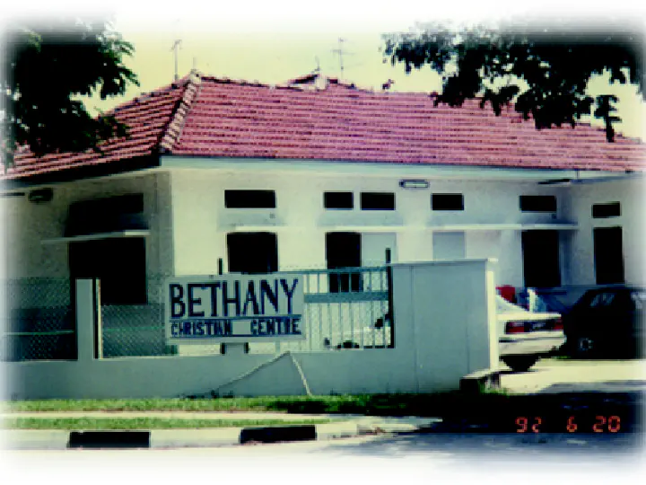1st permanent home for Bethany Christian Centre at 167.
